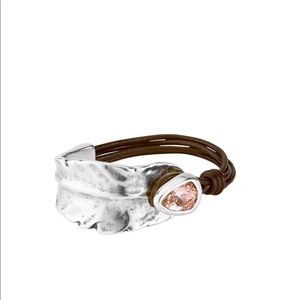 Sale 💥Mad about Love Unode50 Brown Leather Purple Swarovski Bracelet